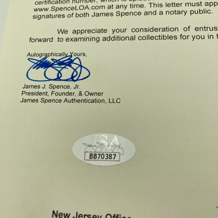 Beautiful Paul Waner Single Signed Baseball JSA COA