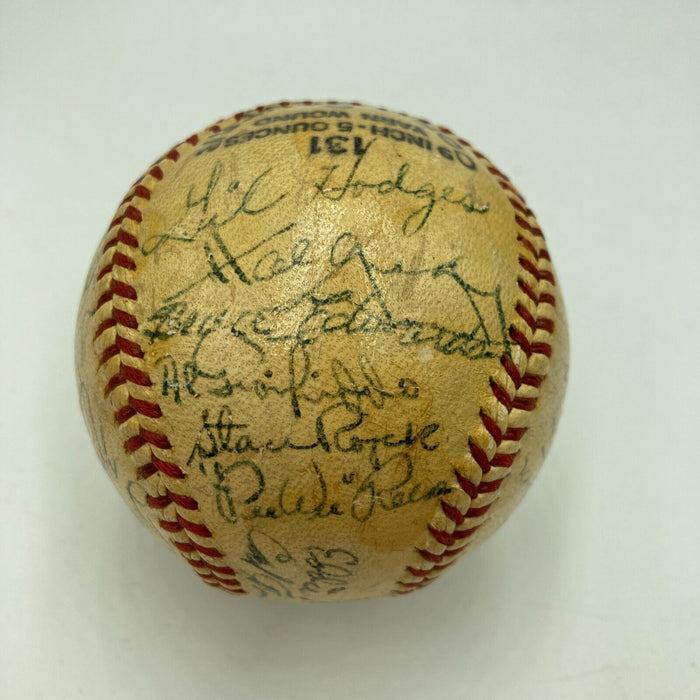 Jackie Robinson Rookie 1947 Brooklyn Dodgers Team Signed Baseball JSA COA