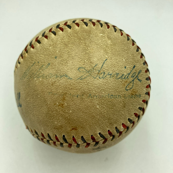 Babe Ruth & Lou Gehrig Dual Signed Official American League Baseball JSA COA