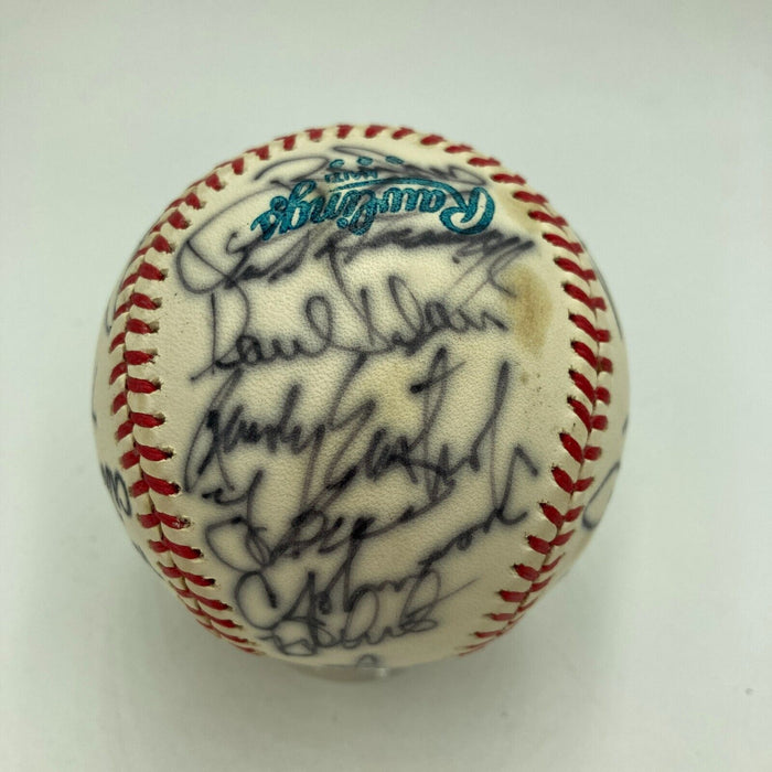 1978 New York Yankees World Series Champs Team Signed Baseball JSA COA