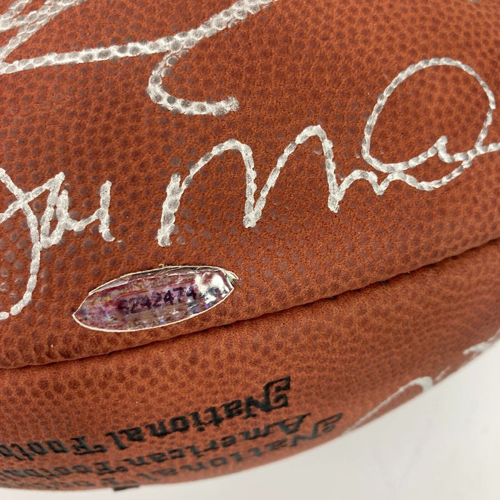 Bart Starr Joe Montana Joe Namath Elway Aikman Quarterbacks Signed Football PSA