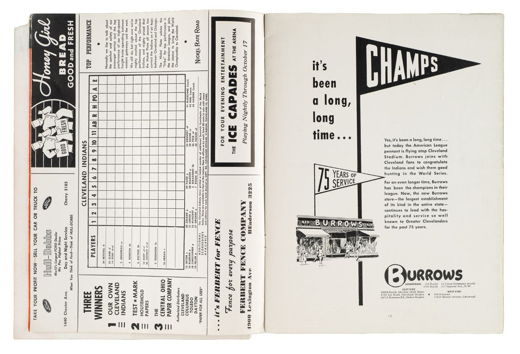 1948 Cleveland Indians World Series Champs Team Signed W.S. Program PSA DNA