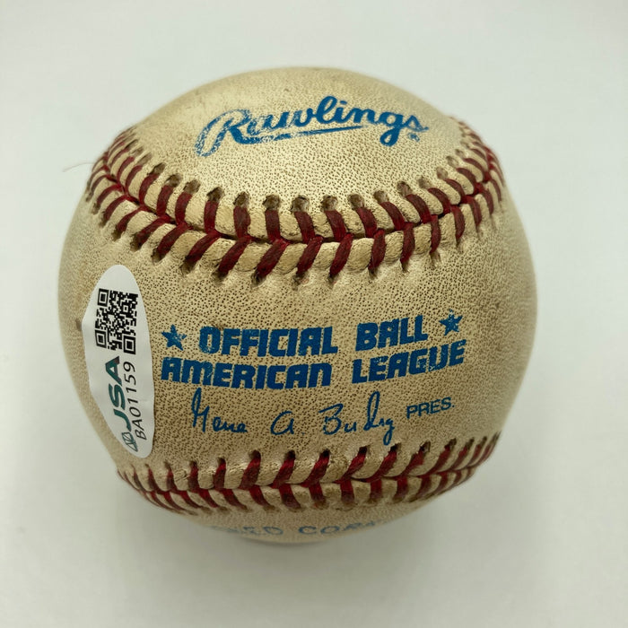 Eddie Murray 3,000th Hit Signed Game Used Baseball June 30, 1995 JSA COA
