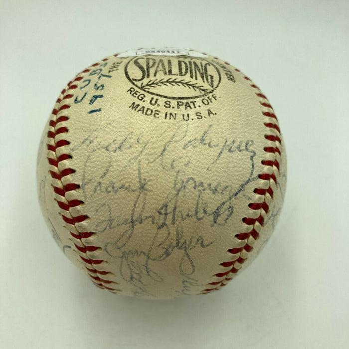 1958 Cubs Team Signed National League Baseball Ernie Banks JSA COA