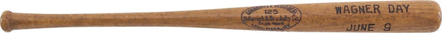 Honus Wagner Signed Louisville Slugger Honus Wagner Day Mini Baseball Bat JSA