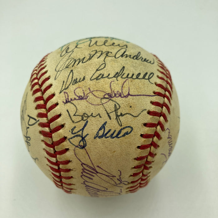 1969 New York Mets WS Champs Team Signed Baseball Tom Seaver Nolan Ryan CAS COA