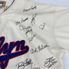 Beautiful Hall Of Fame Multi Signed Jackie Robinson Jersey 45+ Signatures JSA
