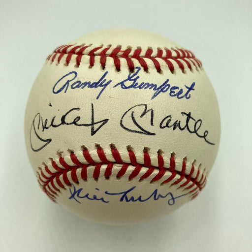 Mickey Mantle 1st Home Run And 536th Home Run Pitchers Signed Baseball PSA DNA