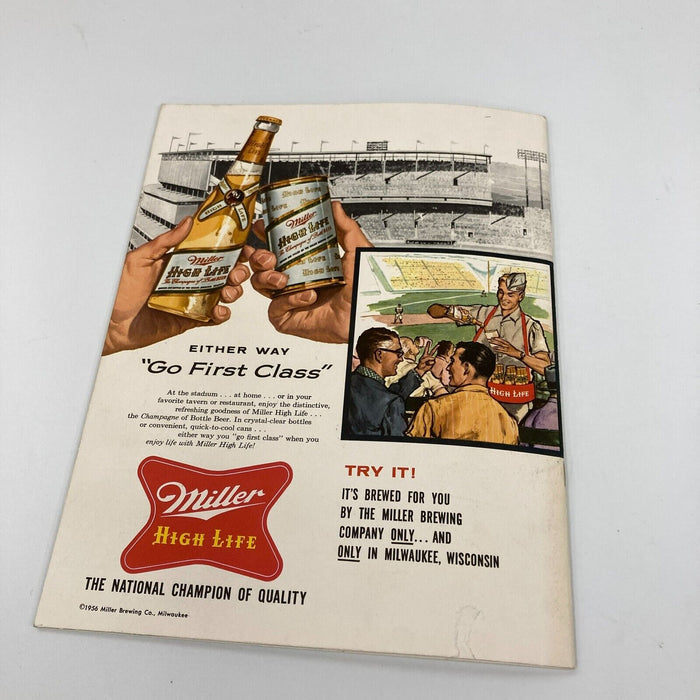The Finest 1957 Milwaukee Braves World Series Champs Team Signed Program JSA COA