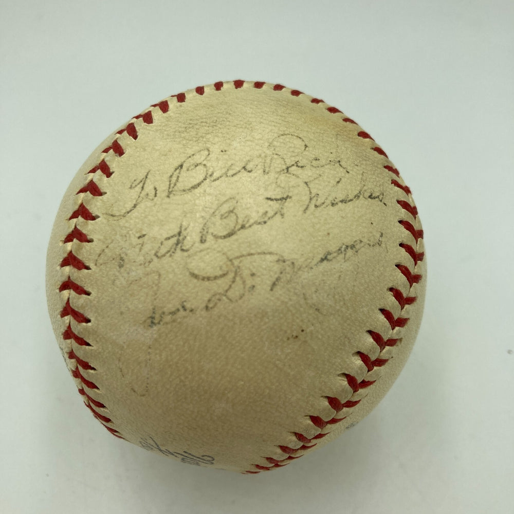 Joe Dimaggio Signed 1944 World War 2 Official National League Baseball JSA COA