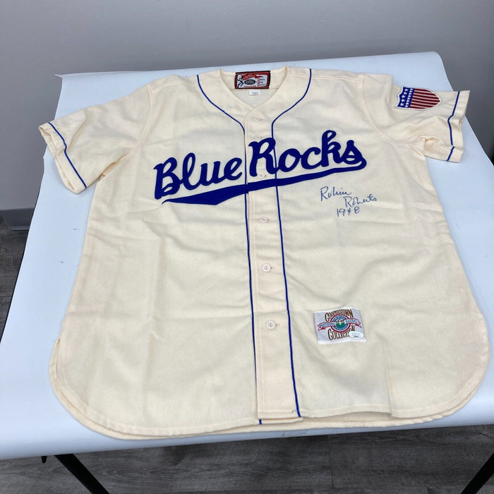 Robin Roberts 1948 Signed Wilmington Blue Rocks Minor League Jersey JSA COA