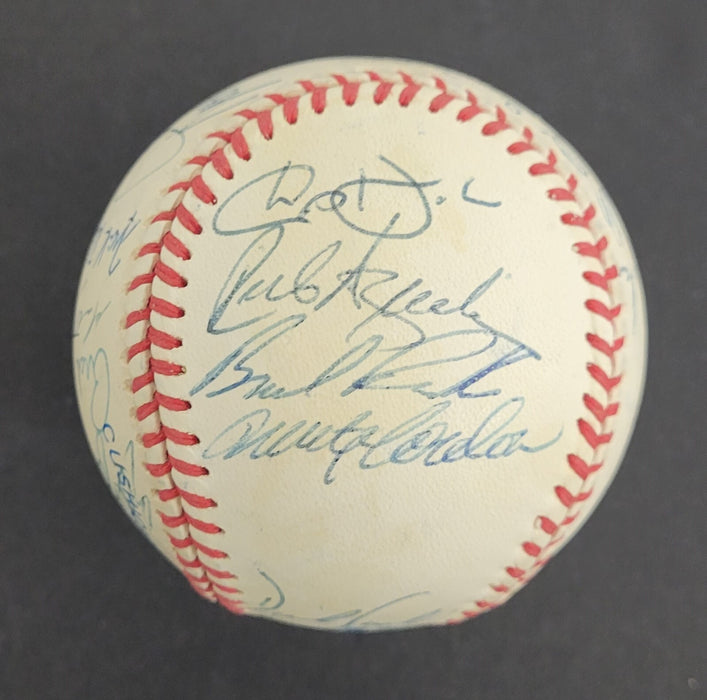 1996 Minnesota Twins Team Signed American League Baseball Beckett COA