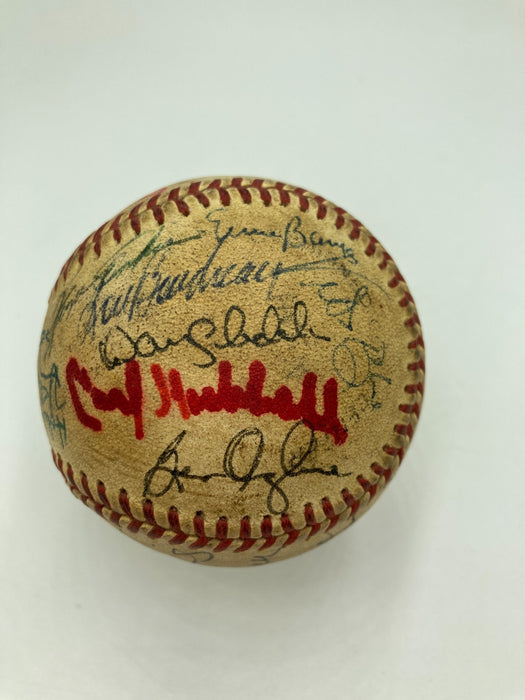 Willie Mays Hank Aaron Sandy Koufax Hall Of Fame Multi Signed Baseball 31 JSA