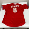 Juan Samuel Game Used 2017 Philadelphia Phillies Majestic Jersey MLB Authentic