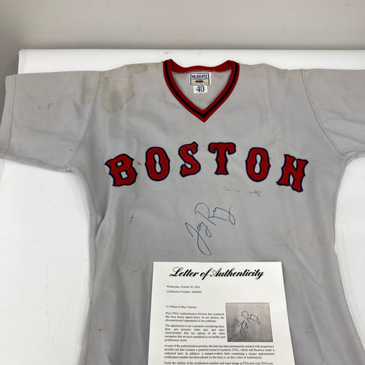 Jerry Remy Signed 1977 Boston Red Sox Game Used Jersey PSA DNA & Beckett COA