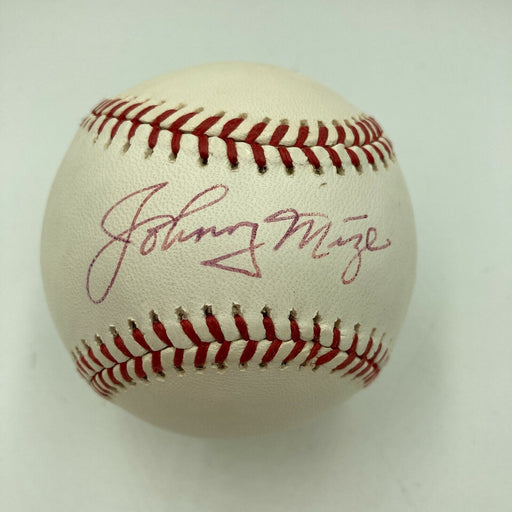 Johnny Mize Signed Autographed National League Baseball With JSA COA