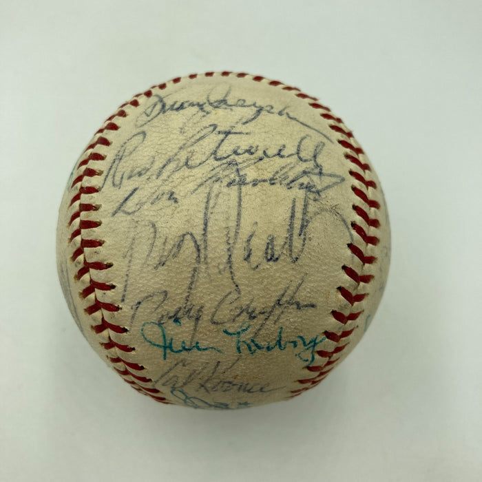 1971 Boston Red Sox Team Signed AL Baseball Carl Yastrzemski JSA COA