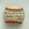 Mickey Carroll "Follow The Yellow Brick Road" Signed Baseball JSA COA