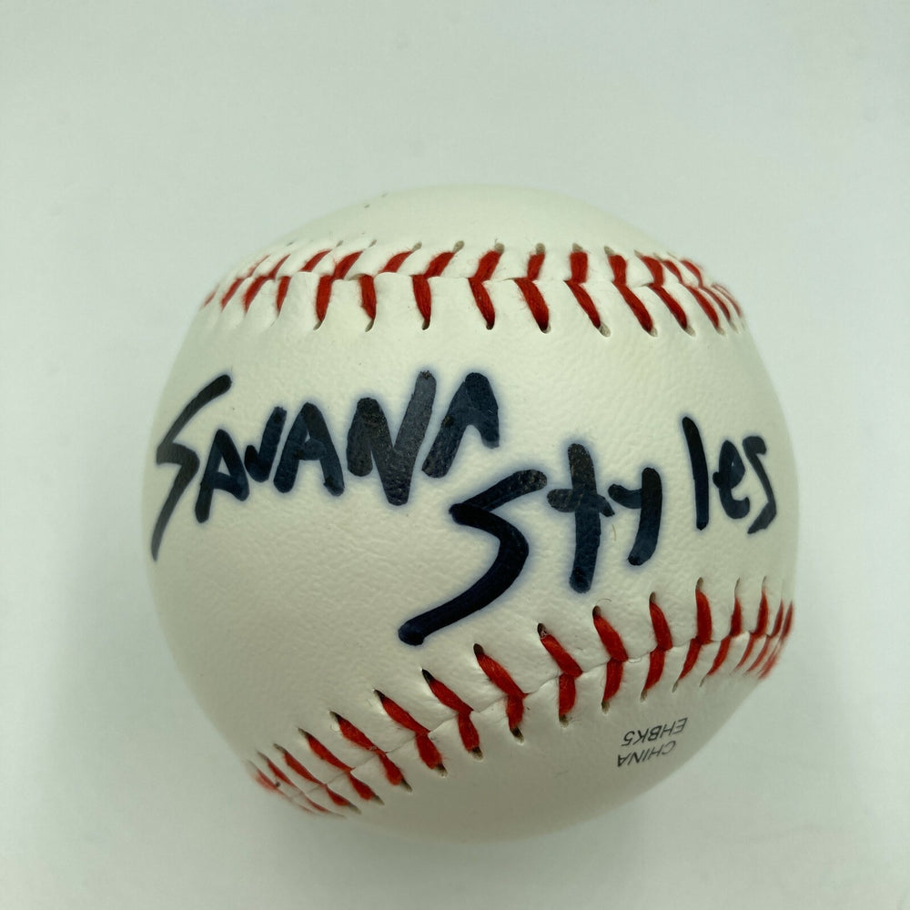 Savana Styles Porn Star Signed Autographed Baseball