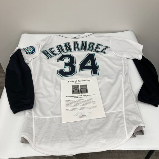 Felix Hernandez 2016 Seattle Mariners Game Used Jersey With COA