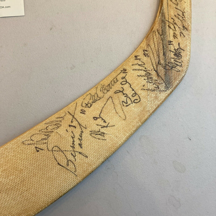 1974-75 Philadelphia Flyers Stanley Cups Champs Team Signed Hockey Stick JSA COA