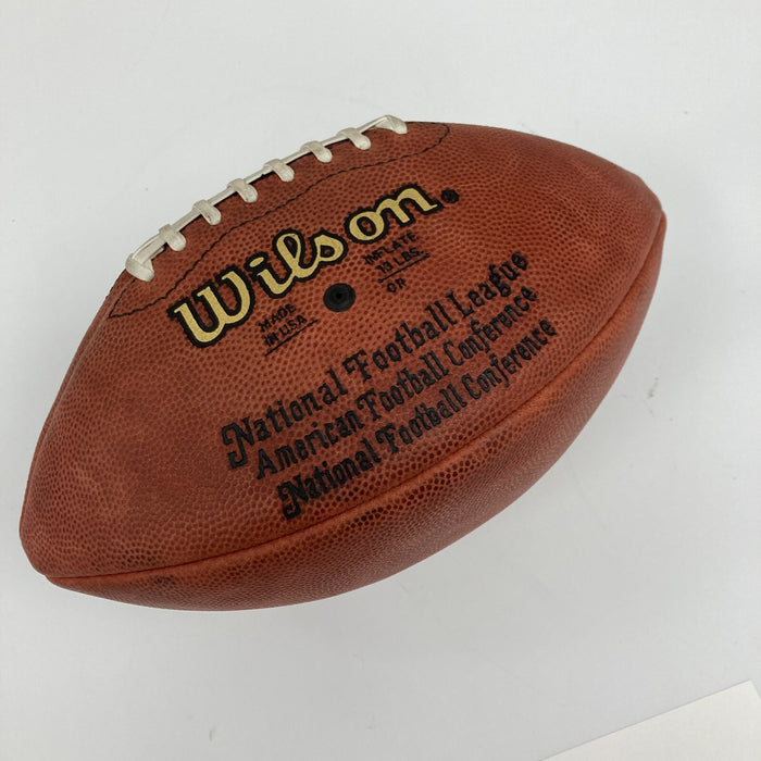 Johnny Unitas Signed Autographed Wilson NFL Game Football With JSA COA