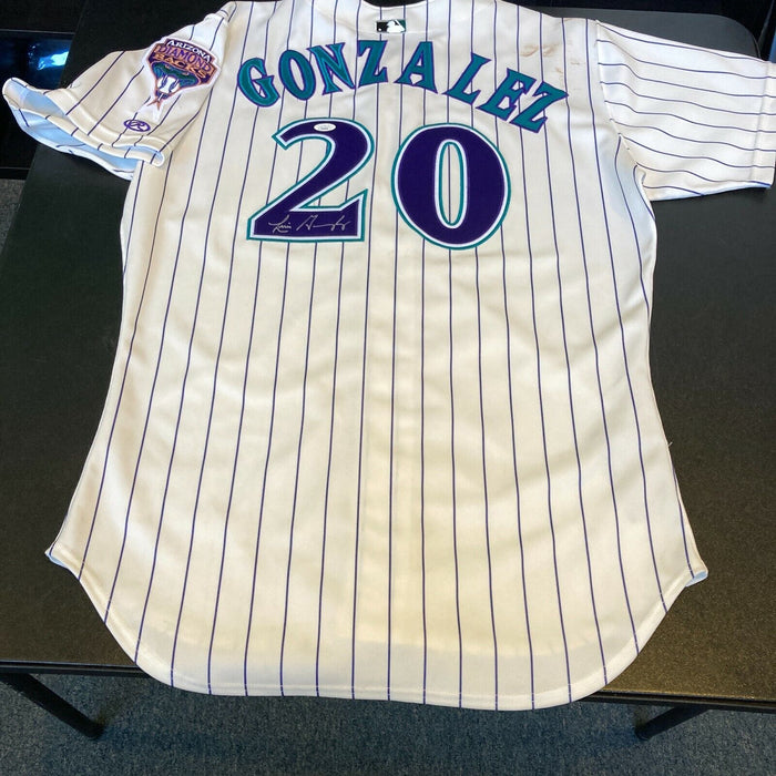 2001 Luis Gonzalez Signed Game Used Arizona Diamondbacks Jersey World Series JSA