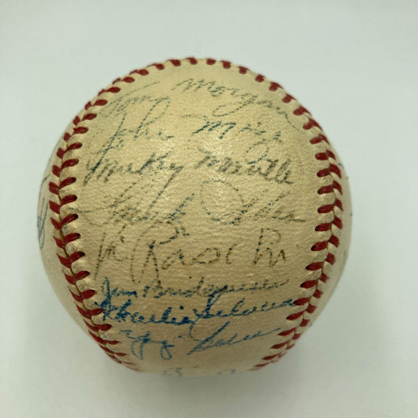1951 Yankees World Series Champs Team Signed Baseball Mickey Mantle Rookie JSA