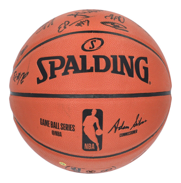 2020-21 Golden State Warriors Team Signed Basketball Stephen Curry PSA DNA COA