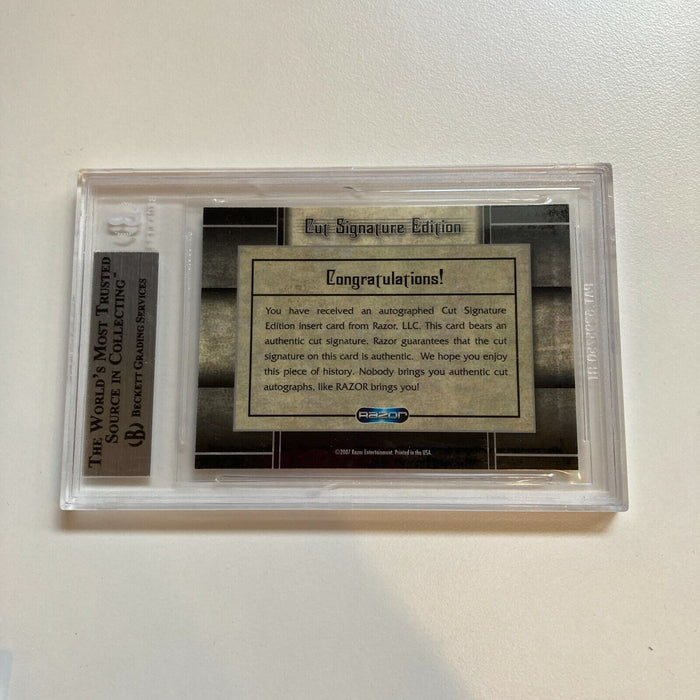 2008 Razor Cut Pete Rose Signed Auto Baseball Card BGS