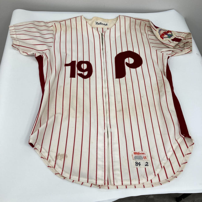 Al Holland 1984 Game Used Philadelphia Phillies Jersey MEARS A10 The Finest