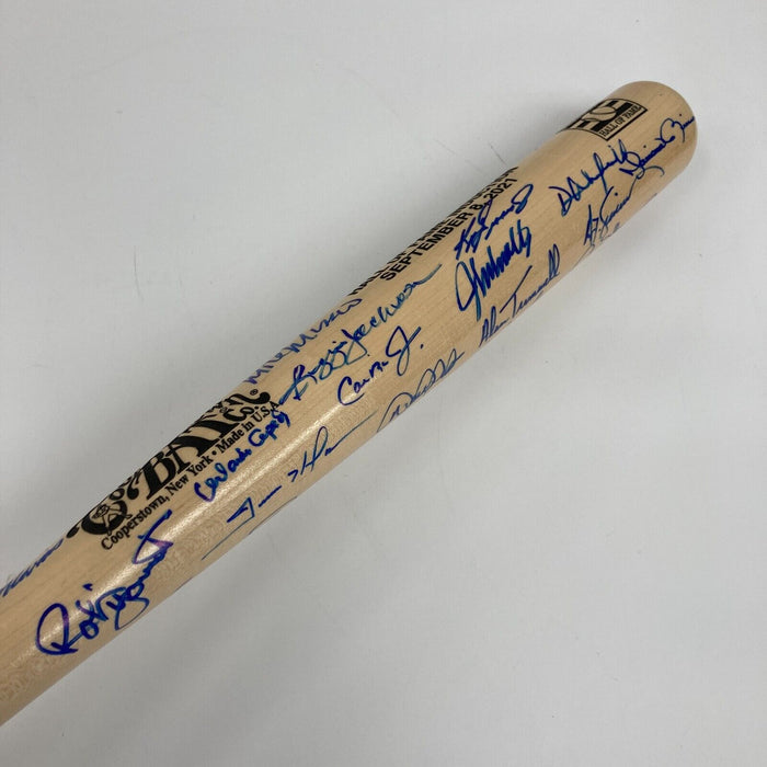 2021 Hall Of Fame Induction Multi Signed Baseball Bat 31 Sigs Derek Jeter JSA