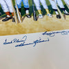 Beautiful 500 Home Run Club Signed Large Litho Mickey Mantle Ted Williams JSA