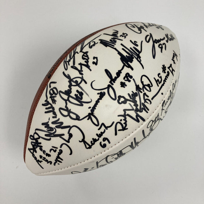1991 Washington Redskins Super Bowl Champs Team Signed Football JSA COA