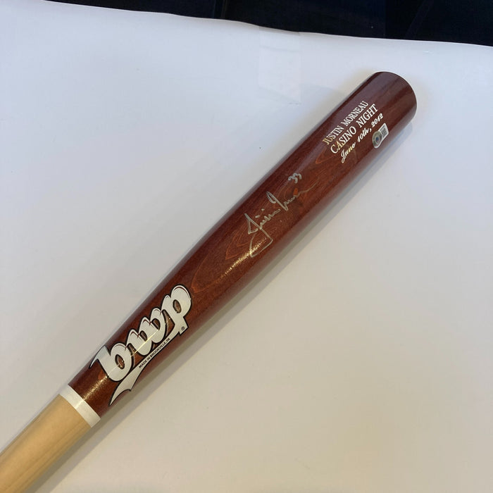 Justin Morneau Signed Game Model Baseball Bat Beckett Hologram