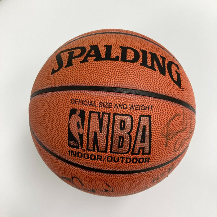 1983 Philadelphia 76ers NBA Champs Team Signed Spalding Basketball JSA COA
