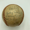 Phil Rizzuto 1940 Kansas City Blues Rookie Minor League Team Signed Baseball JSA