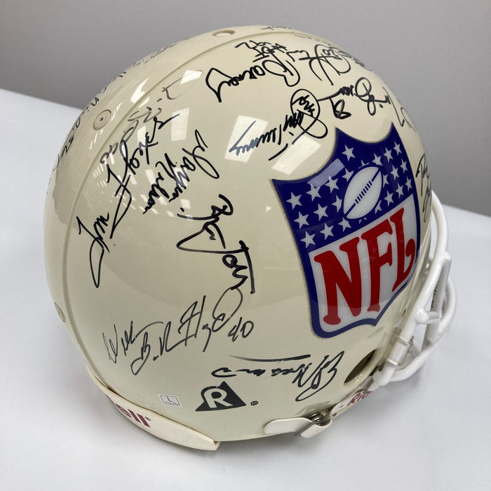 Joe Montana Rod Woodson Hall Of Fame Multi Signed Full Size NFL Helmet