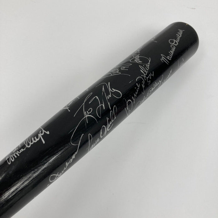 1996 New York Yankees World Series Champs Team Signed Bat Derek Jeter JSA COA