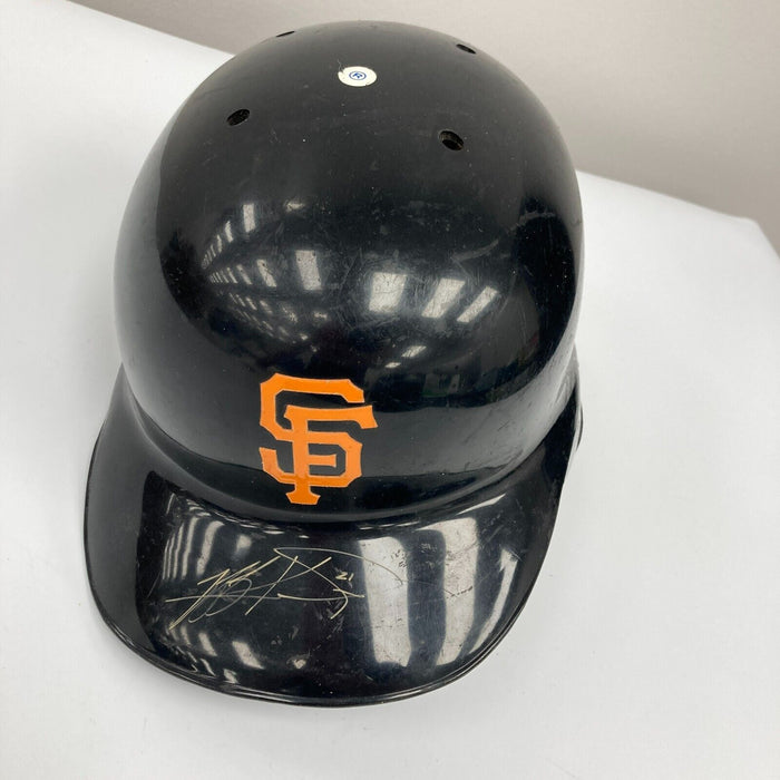 Jeff Kent Signed 1997 Game Used San Francisco Giants Baseball Helmet JSA COA