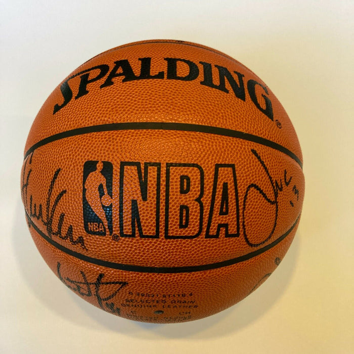 Michael Jordan 1997-98 Chicago Bulls Team Signed Basketball "The Last Dance" JSA
