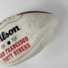 1993 San Francisco 49ers NFC West Champs Team Signed Football Jerry Rice JSA COA