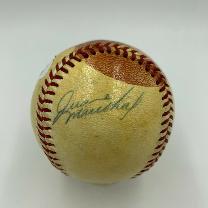 Juan Marichal 1960 Rookie Playing Days Signed National League Baseball JSA COA