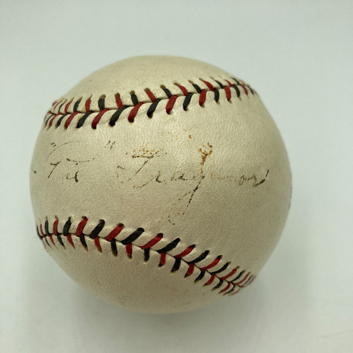 Harold Pie Traynor Full Name Single Signed 1925 National League Baseball PSA DNA