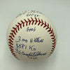 Bob Feller Signed Heavily Inscribed Career STAT Baseball JSA COA