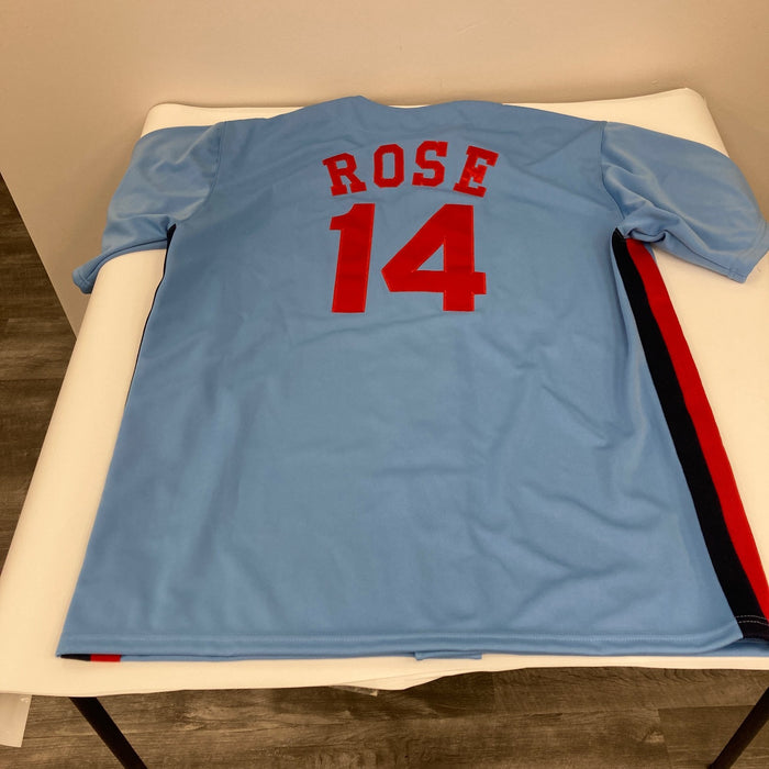 Pete Rose 4,000th Hit Signed Heavily Inscribed Montreal Expos Jersey JSA COA