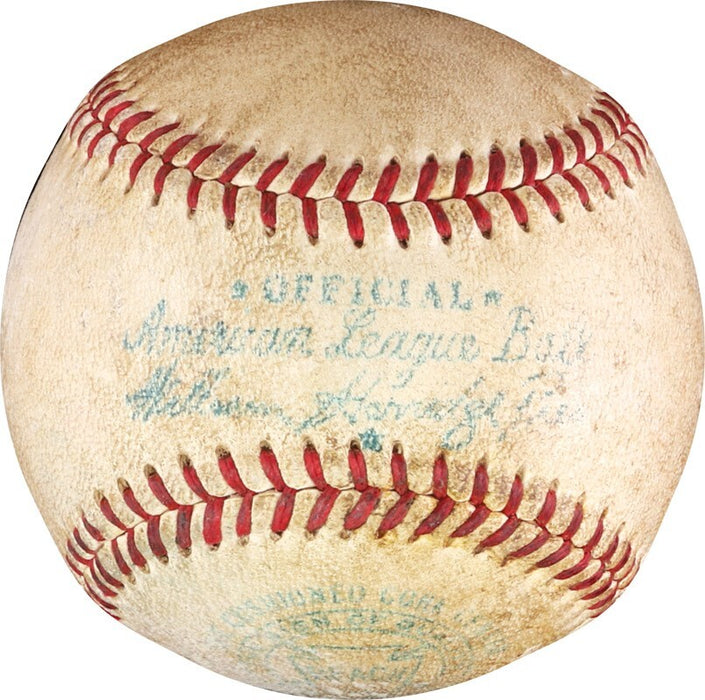 The Finest Harry Agganis Single Signed American League Baseball PSA DNA COA