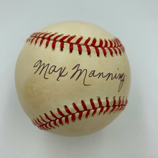 Max Manning Signed National League Baseball With JSA COA Negro League