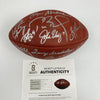 Tom Brady Peyton Manning Quarterback Legends Signed Football #17/24 Beckett COA