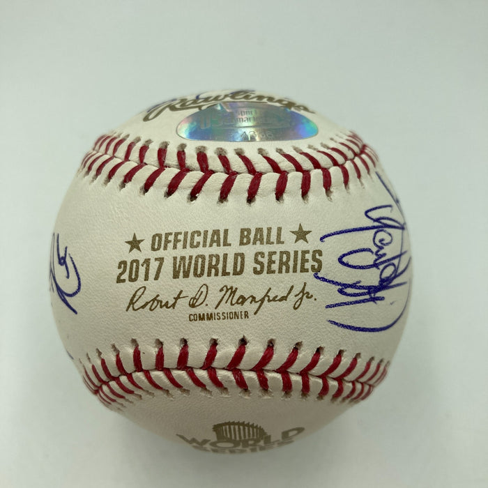 2017 Cleveland Indians Team Signed Official World Series Baseball JSA COA